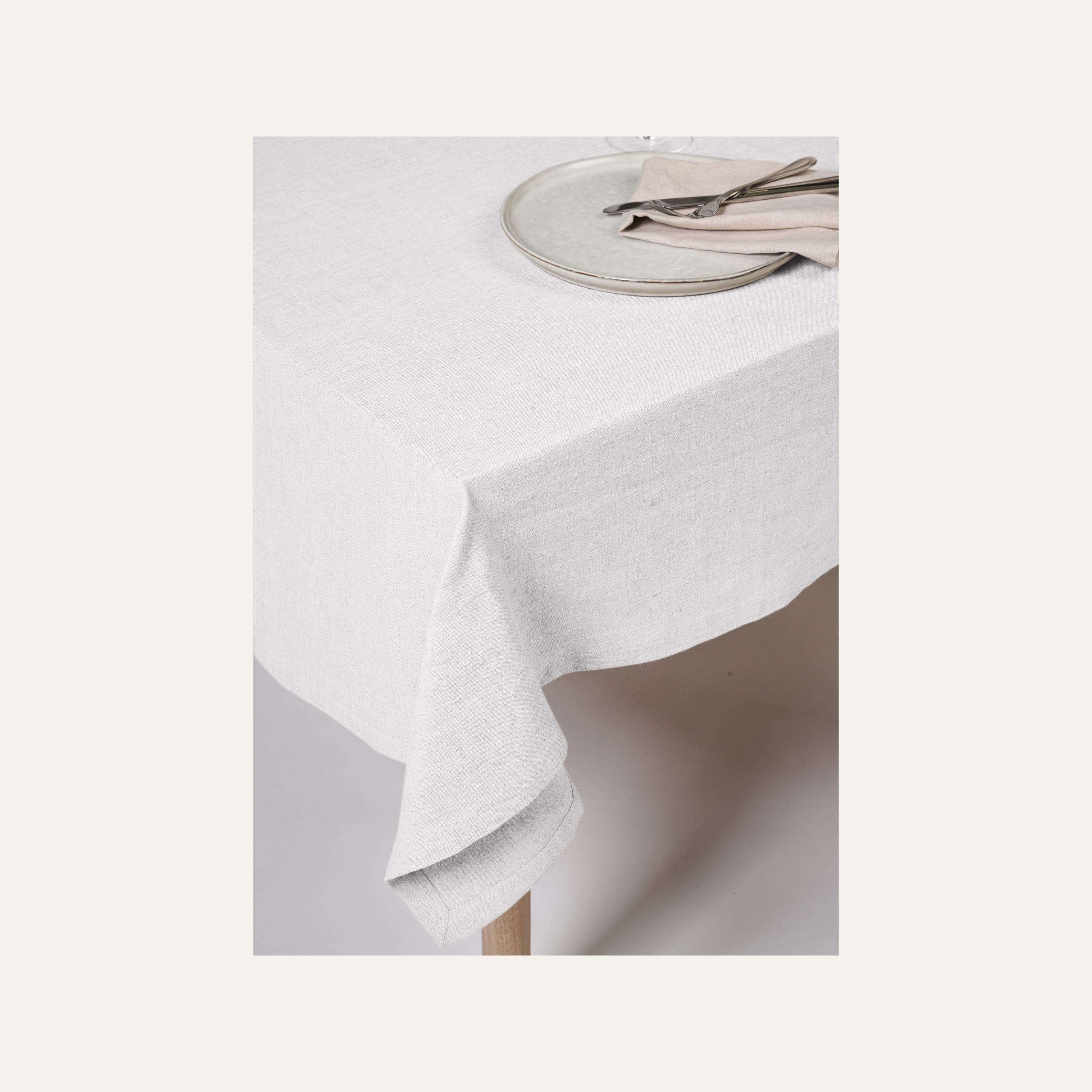 Pellavaliina valkoinen - 3