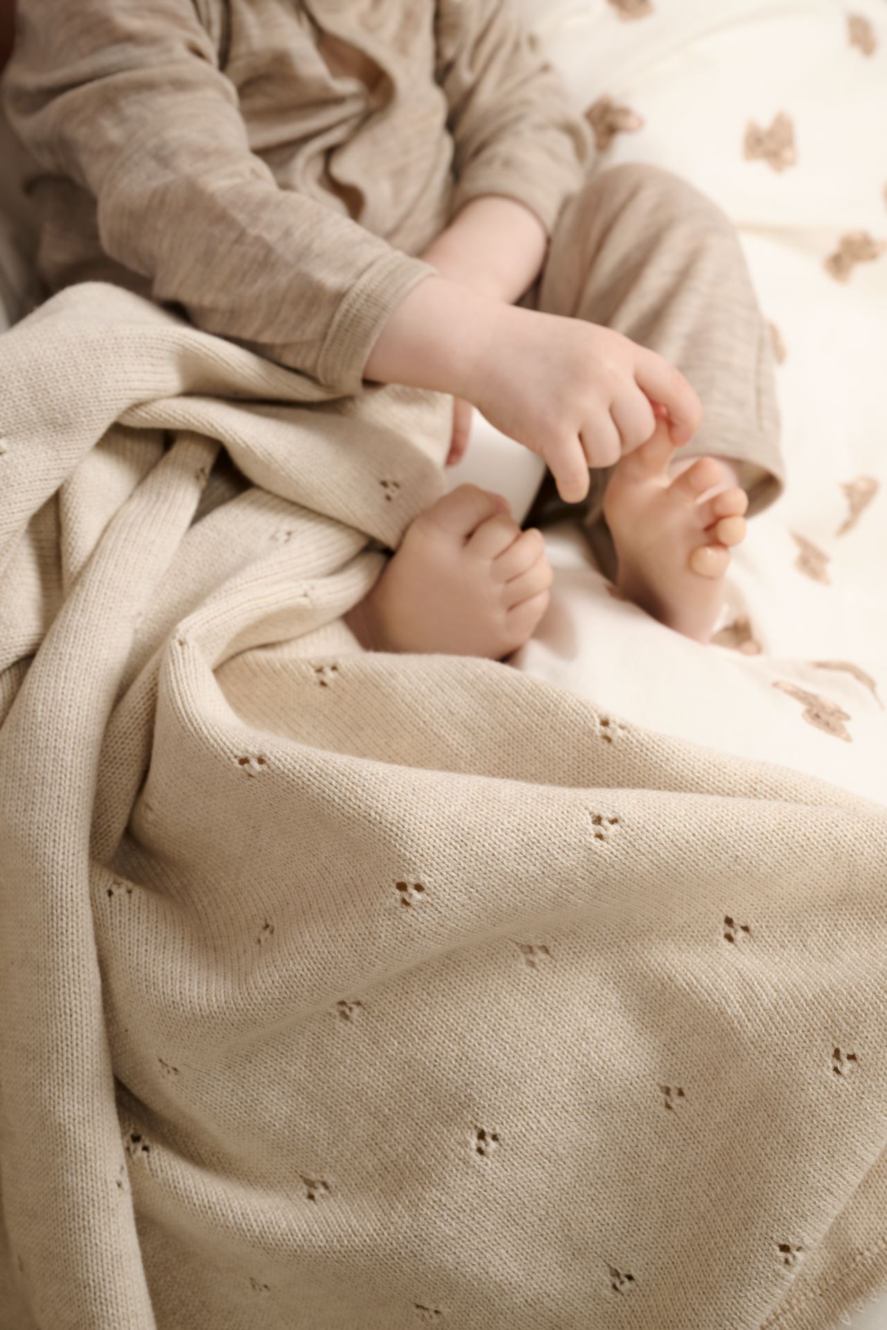 Torkkupeitto beige - 3