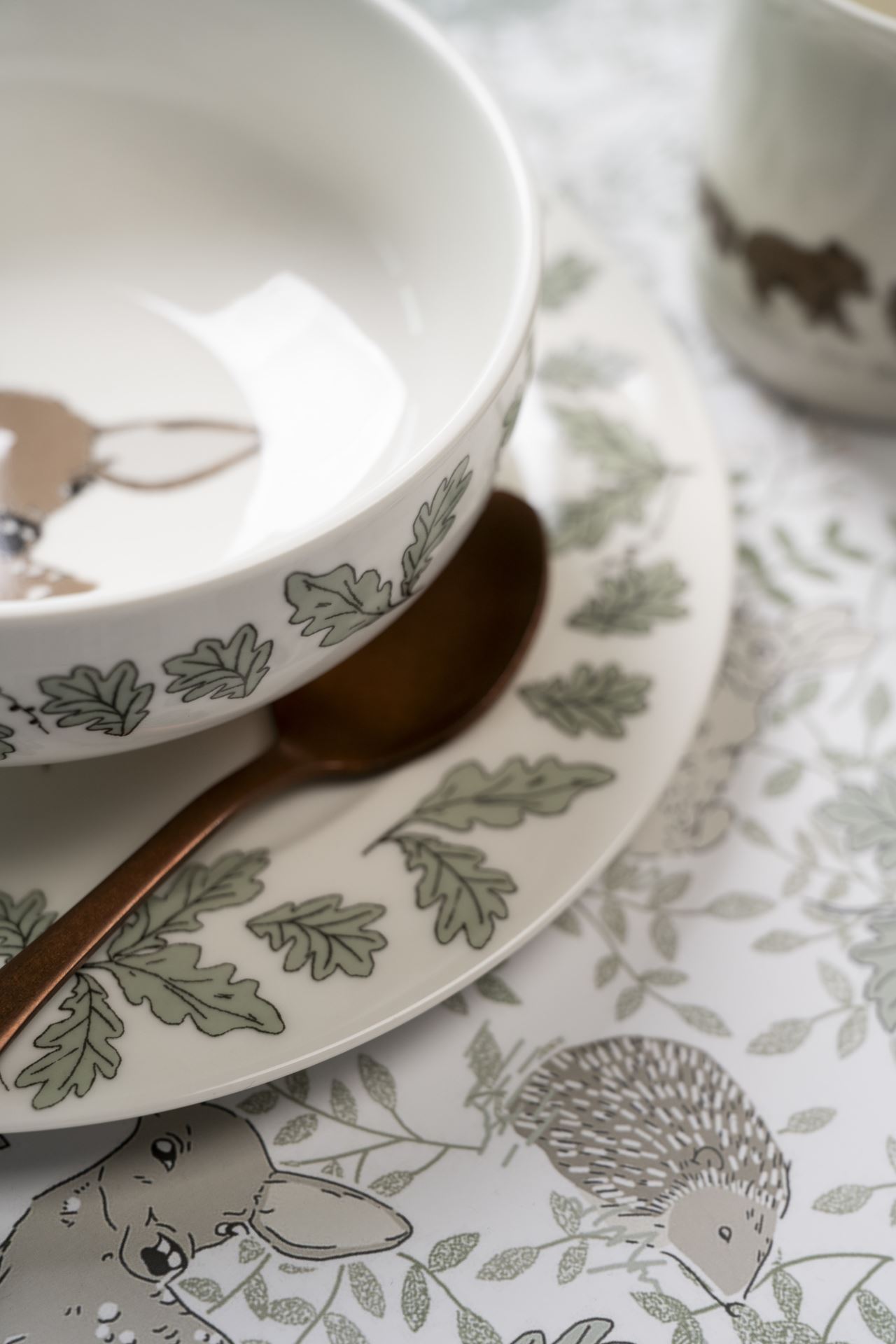 Aamiaissetti moniväri/valkoinen - 8