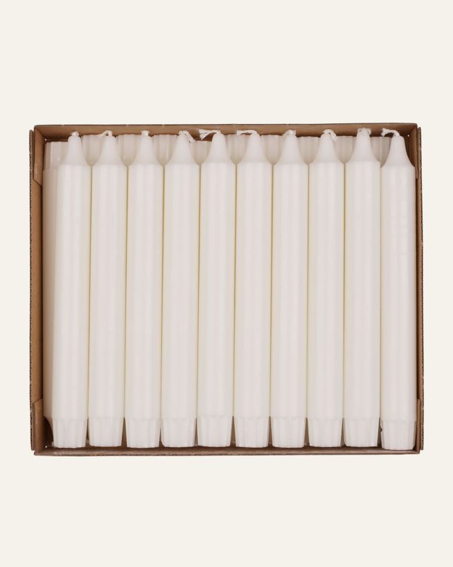 Kruunukynttilä valkoinen - 20 cm valkoinen - 1