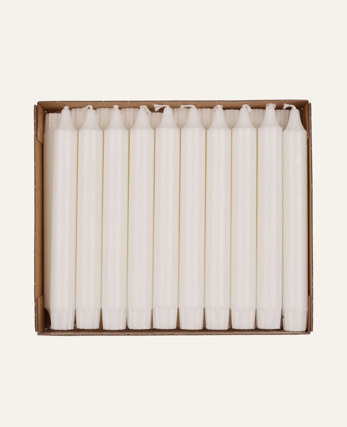 Kruunukynttilä valkoinen - 20 cm valkoinen - 1