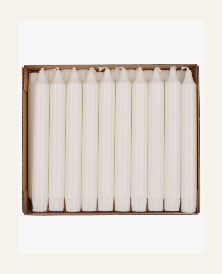 Kruunukynttilä valkoinen - 20 cm valkoinen - 1