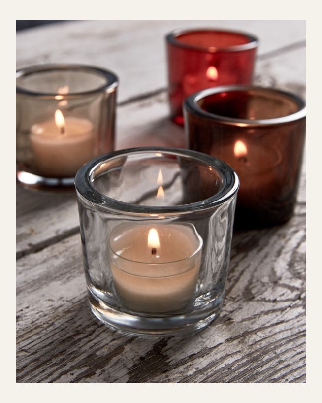 Kynttilälyhty läpikuultava - 6,5x5,7 cm läpikuultava - 1