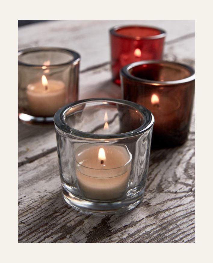 Kynttilälyhty läpikuultava - 6,5x5,7 cm läpikuultava - 1