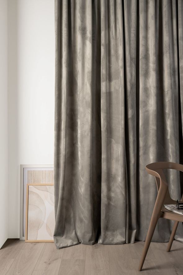 Verho vaaleanharmaa - 4