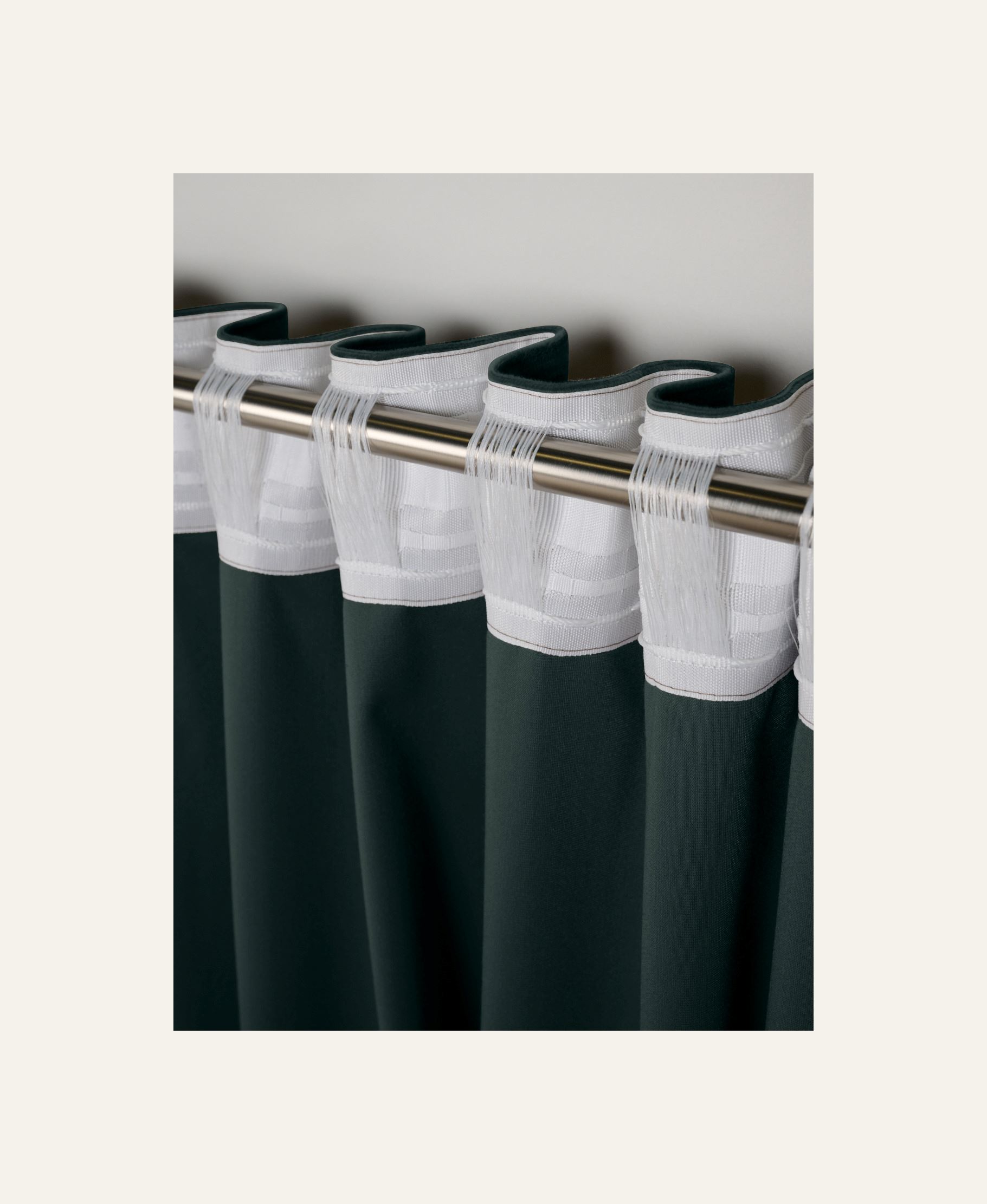 Verho tummanvihreä - 2