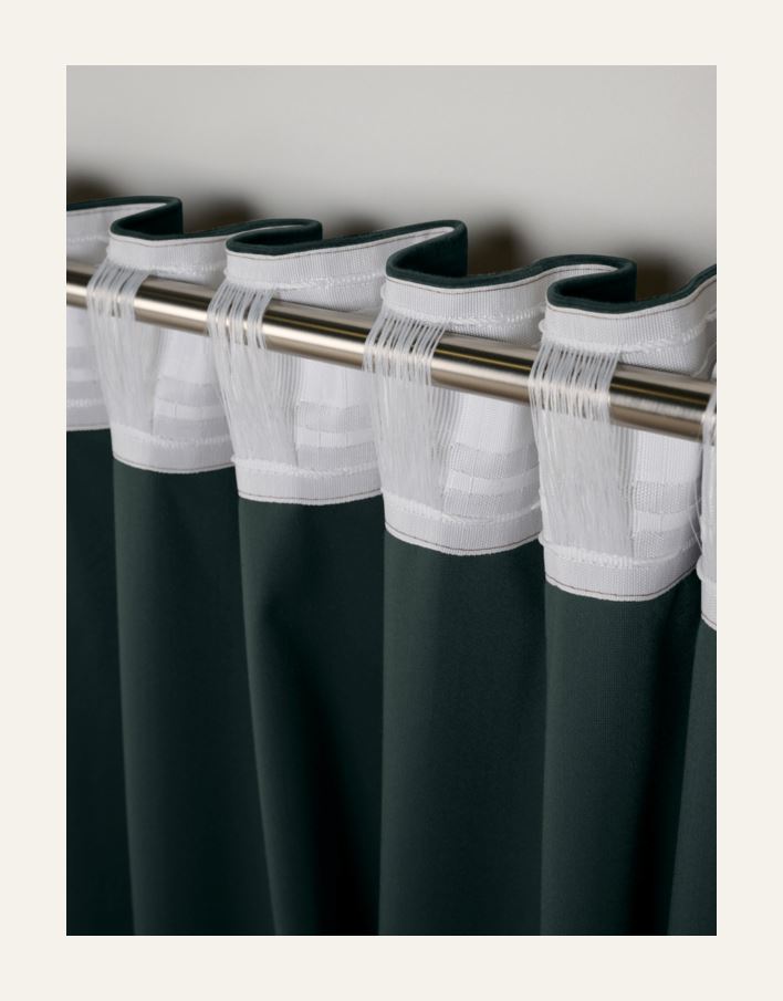 Verho tummanvihreä - 2