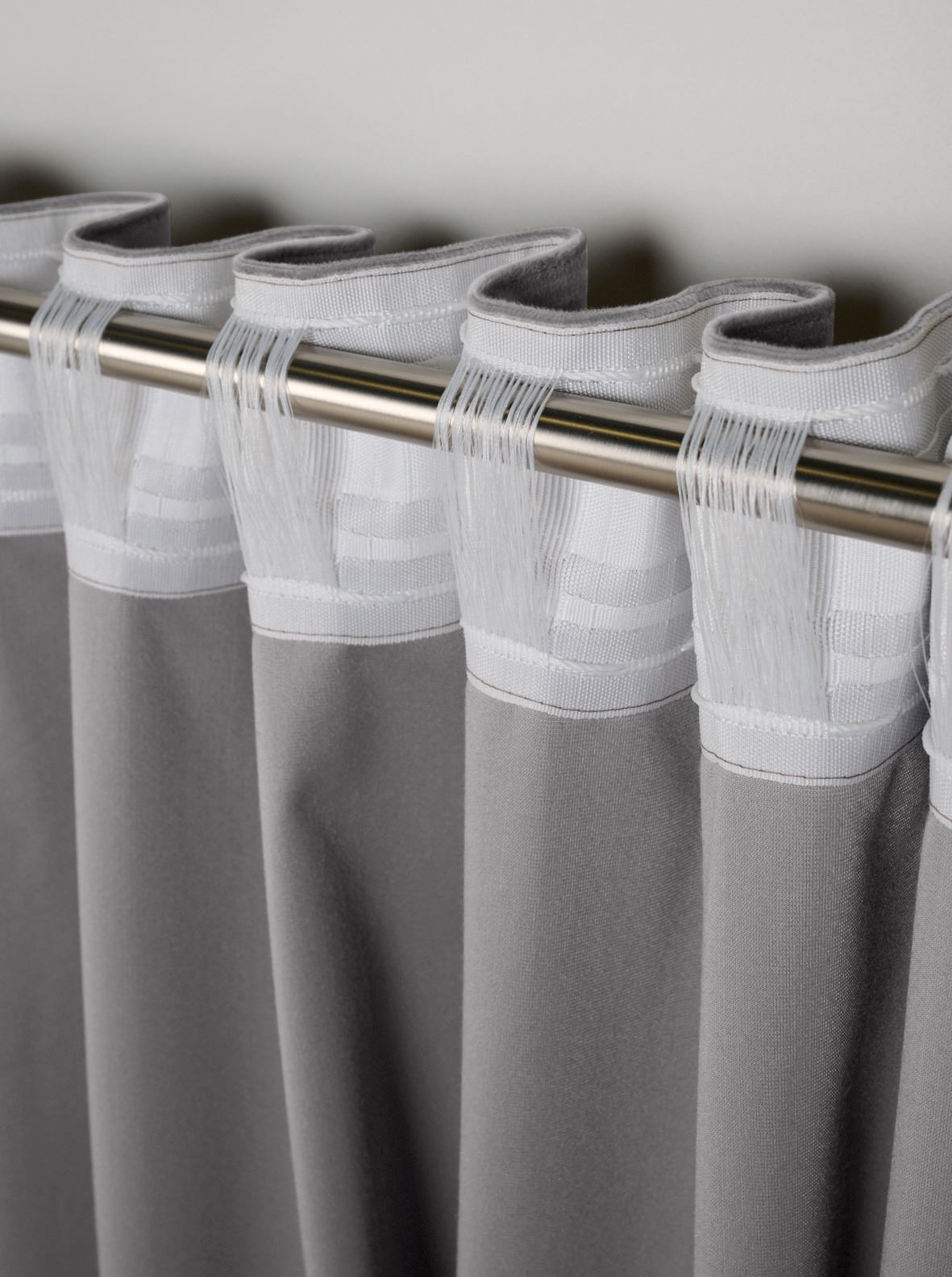 Verho vaaleanharmaa - 5