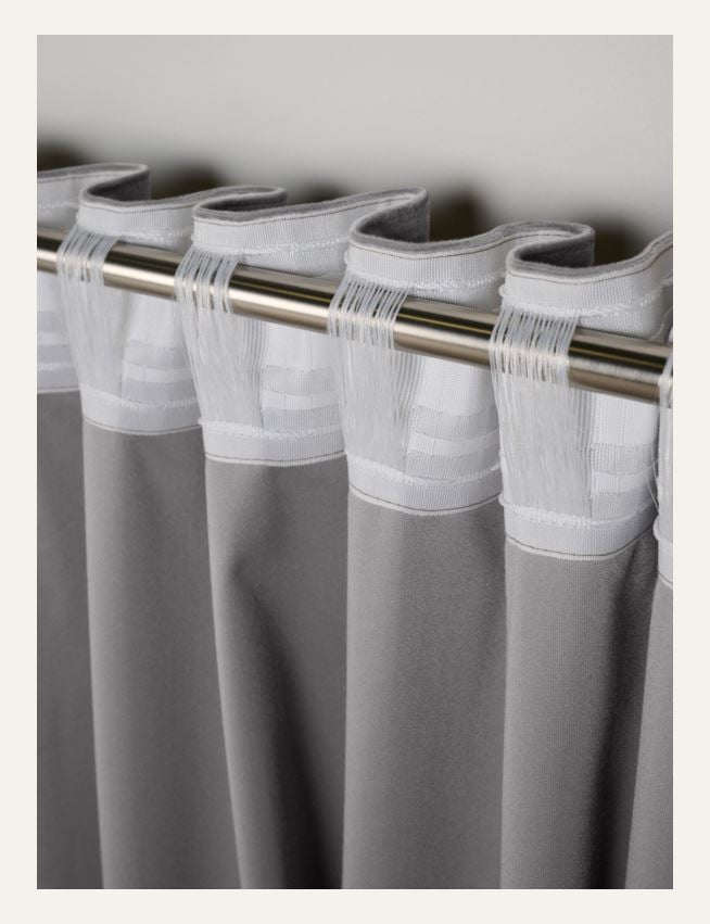 Verho vaaleanharmaa - 5