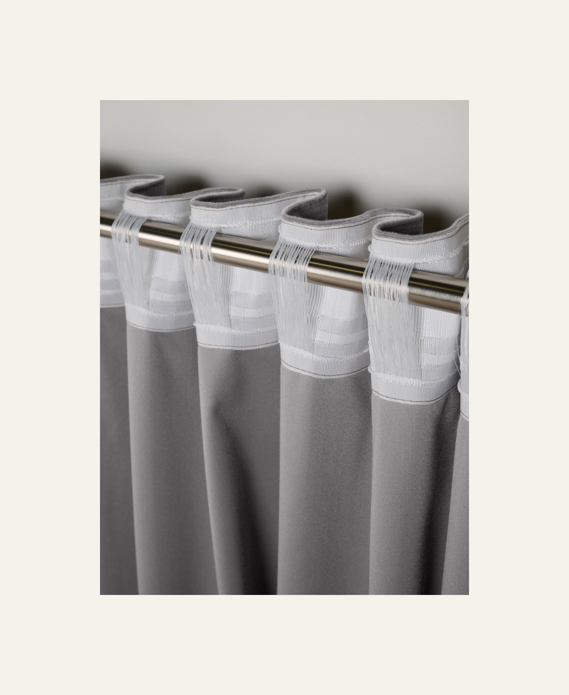 Verho vaaleanharmaa - 5