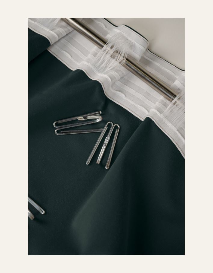 Verho tummanvihreä - 4