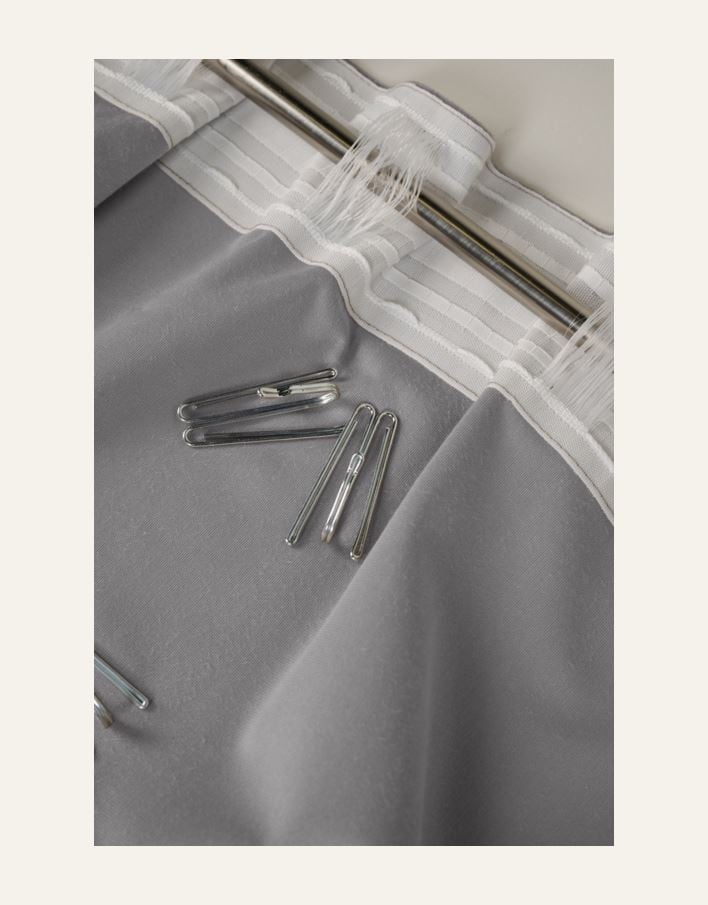 Verho vaaleanharmaa - 7