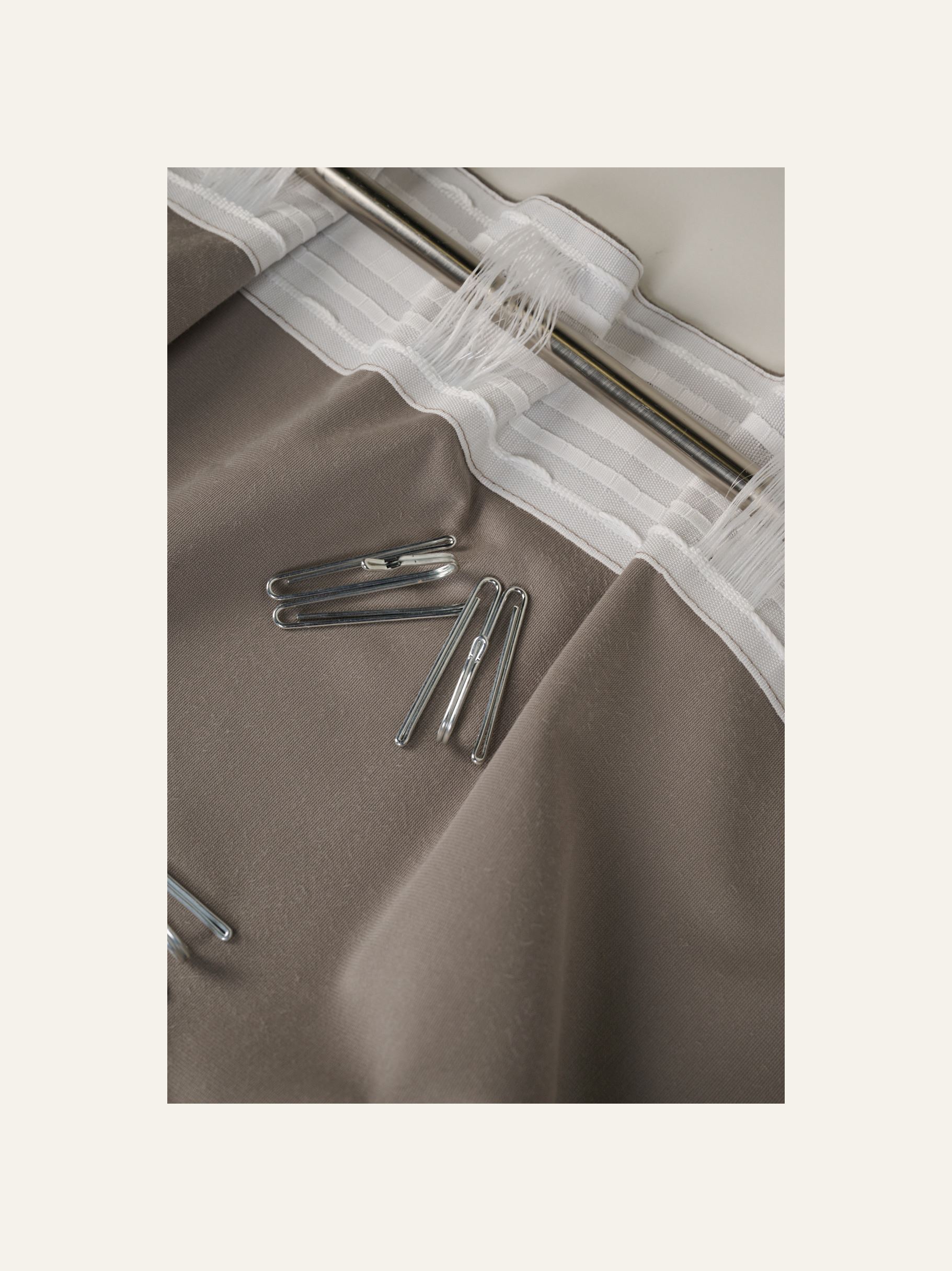 Verho harmaanruskea - 5