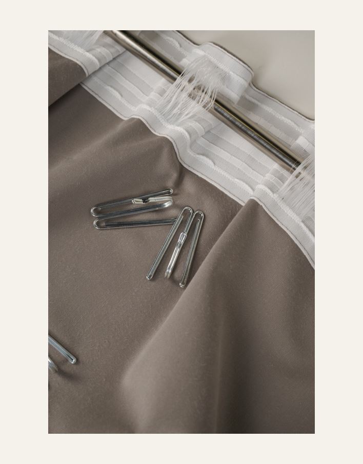 Verho harmaanruskea - 5