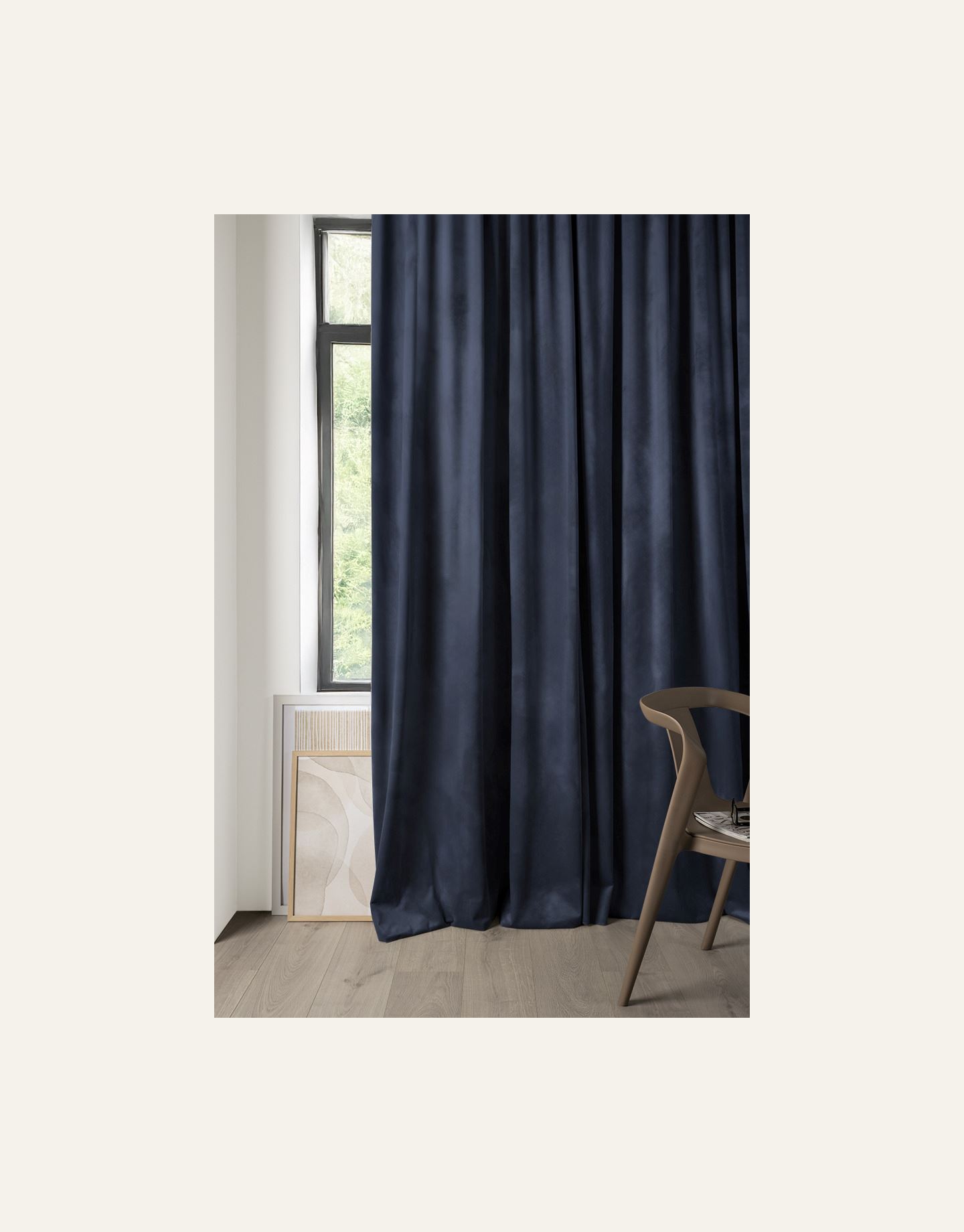 Verho tummansininen - 6