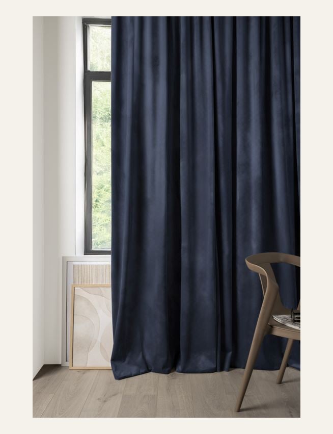 Verho tummansininen - 8
