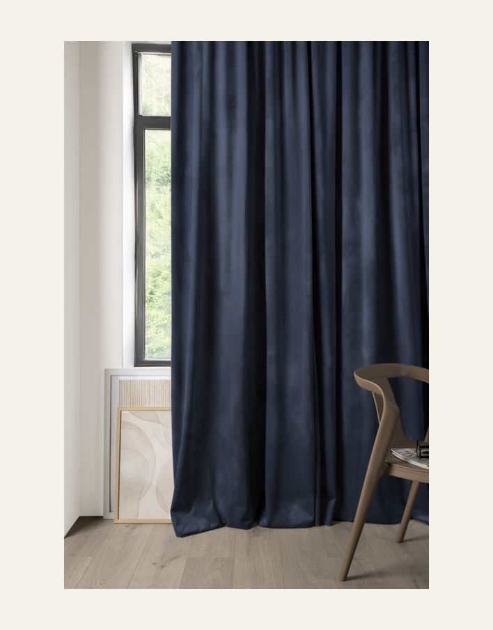 Verho tummansininen - 8