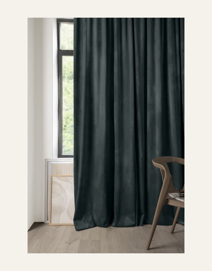 Verho tummanvihreä - 6