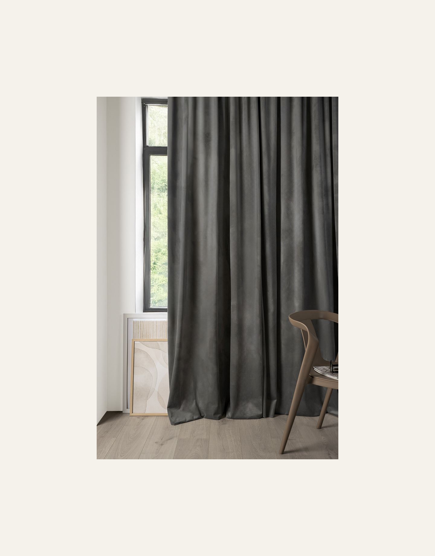 Verho harmaa - 3