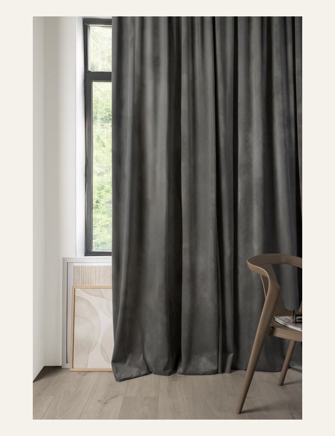 Verho harmaa - 3