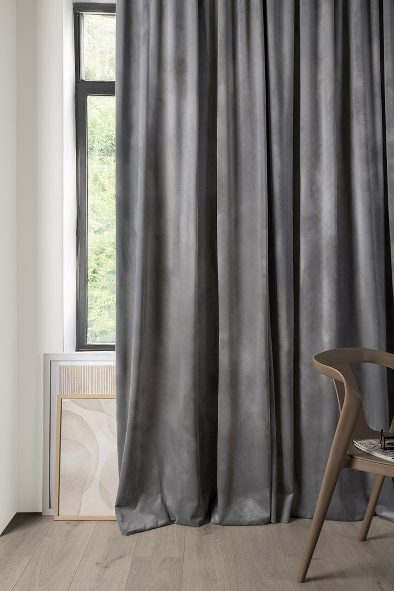 Verho vaaleanharmaa - 6