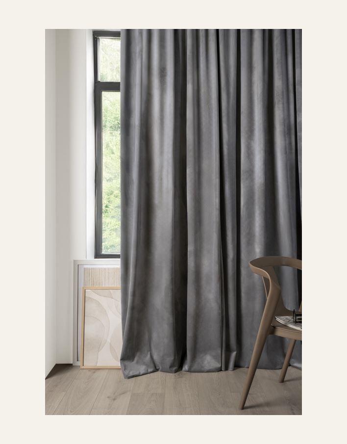 Verho vaaleanharmaa - 6