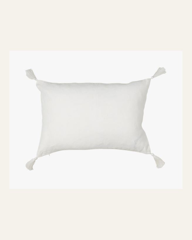 Koristetyynynpäällinen valkoinen - 35x50 cm valkoinen - 1