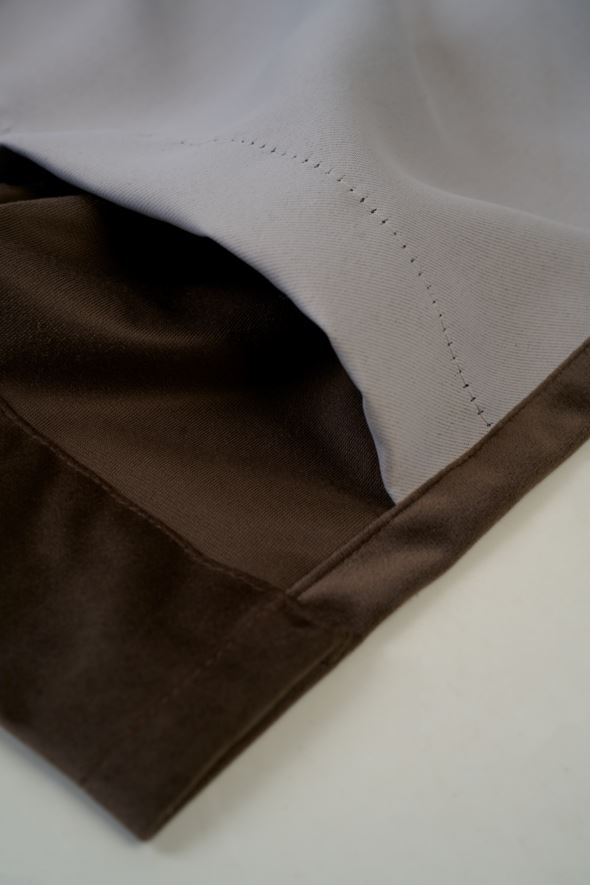 Pimentävä verho tummanruskea - 4