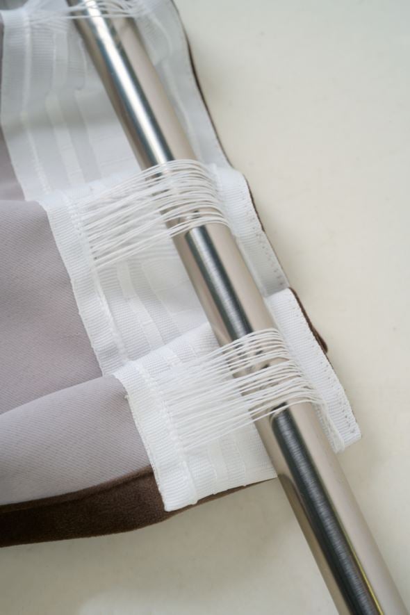 Pimentävä verho tummanruskea - 3