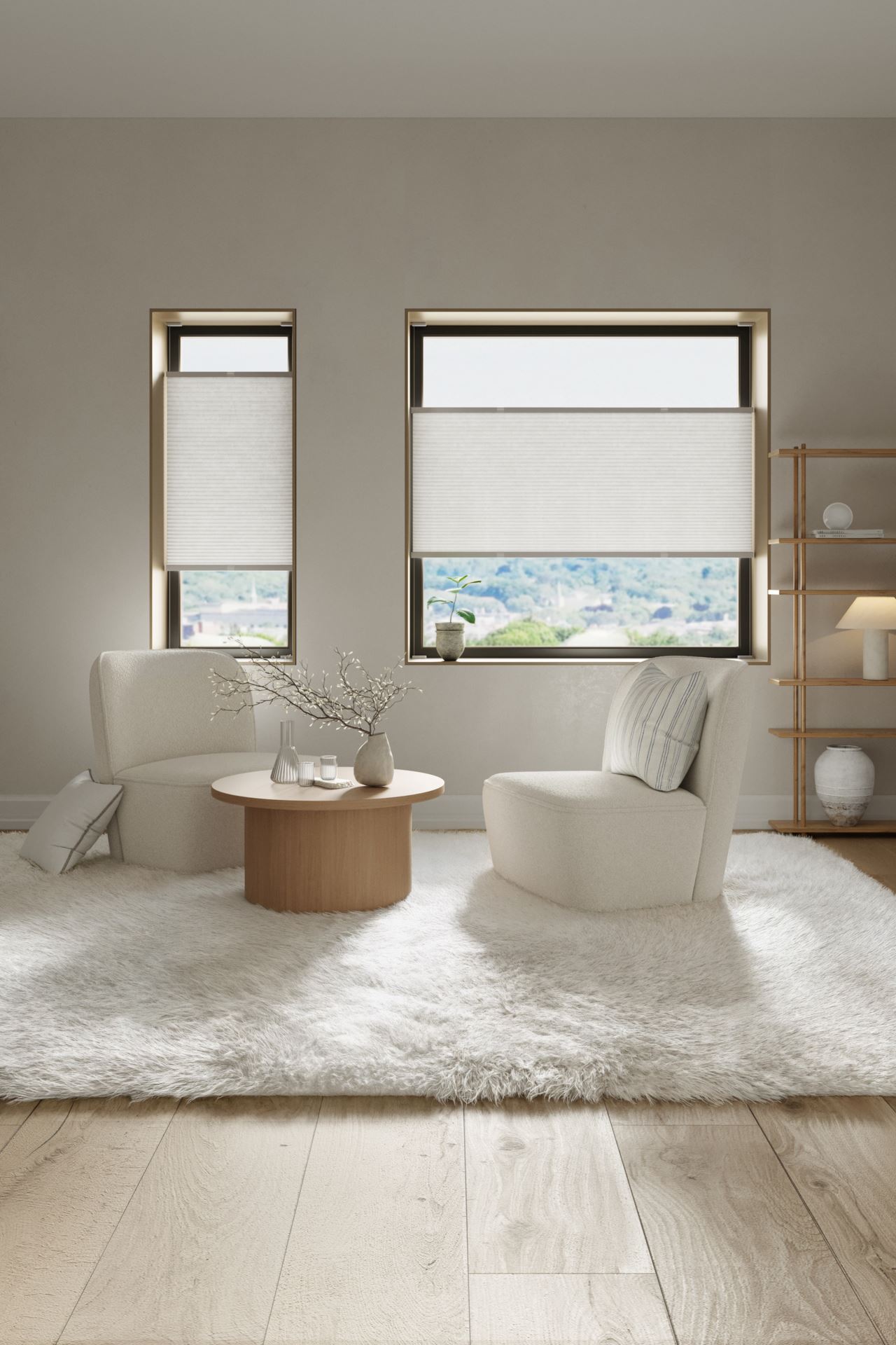 Valoa suodattava tuplavekkikaihdin valkoinen - 3