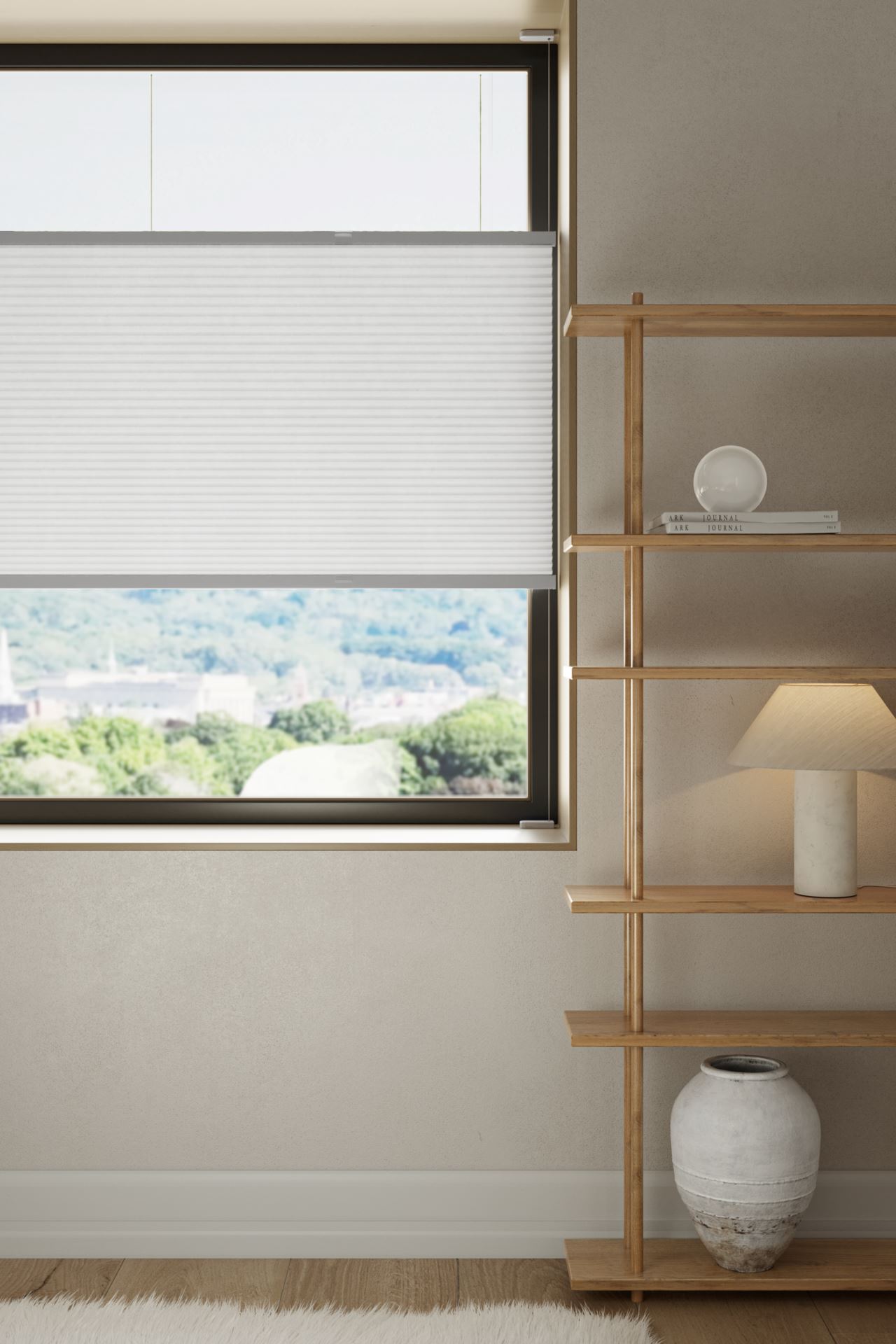 Valoa suodattava tuplavekkikaihdin valkoinen - 4