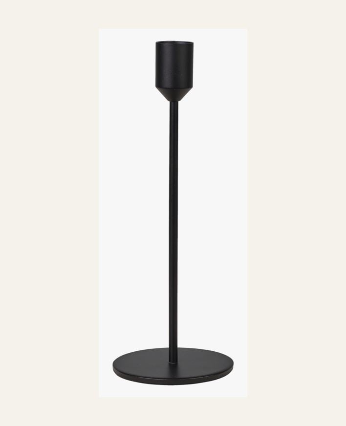 Kynttilänjalka musta - 7,8x7,8x17,8 cm musta - 1