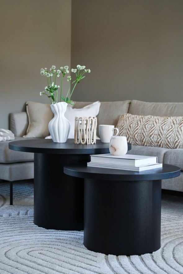 Sohvapöytä musta - 4