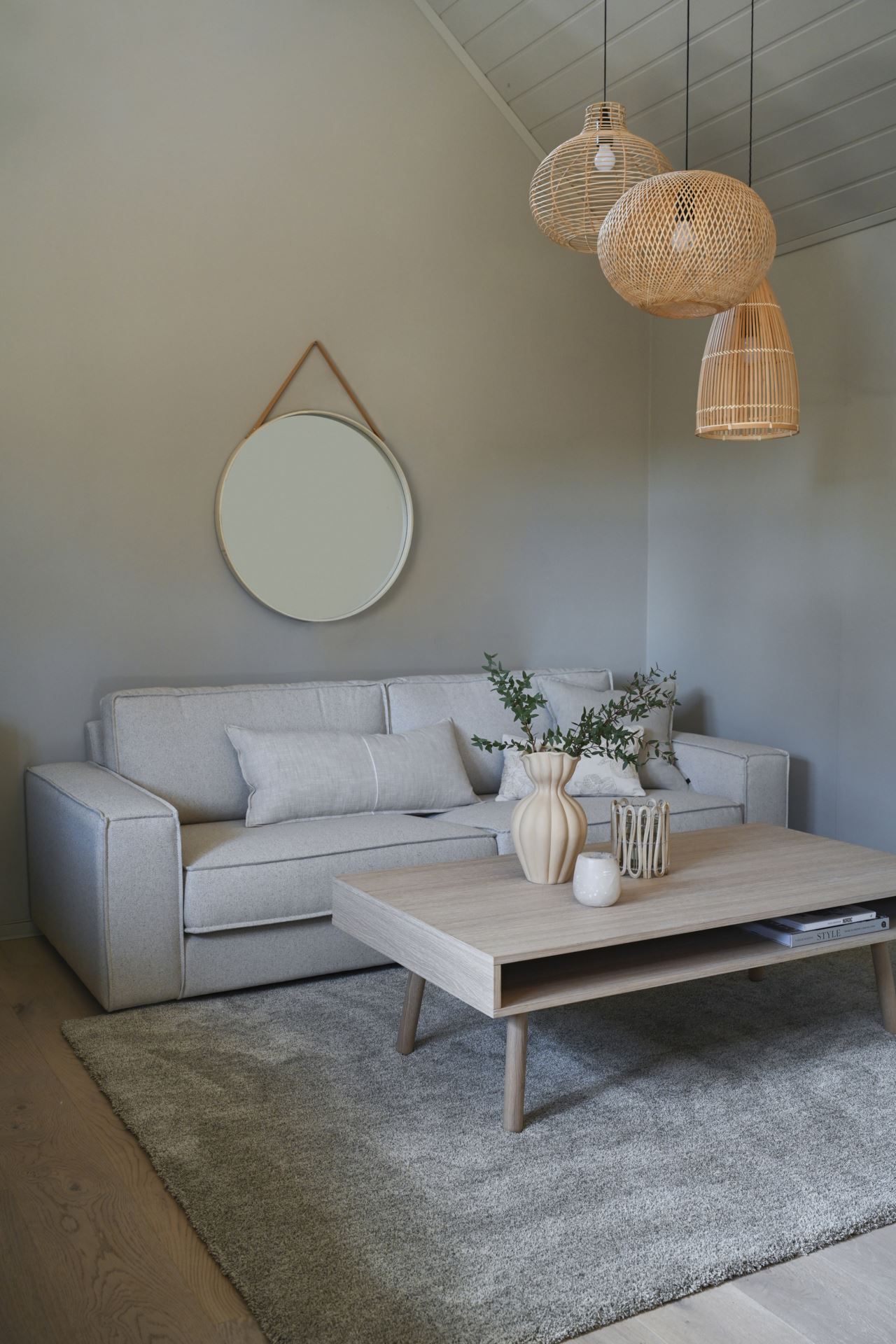 Sohvapöytä korkea luonnonväri - 4