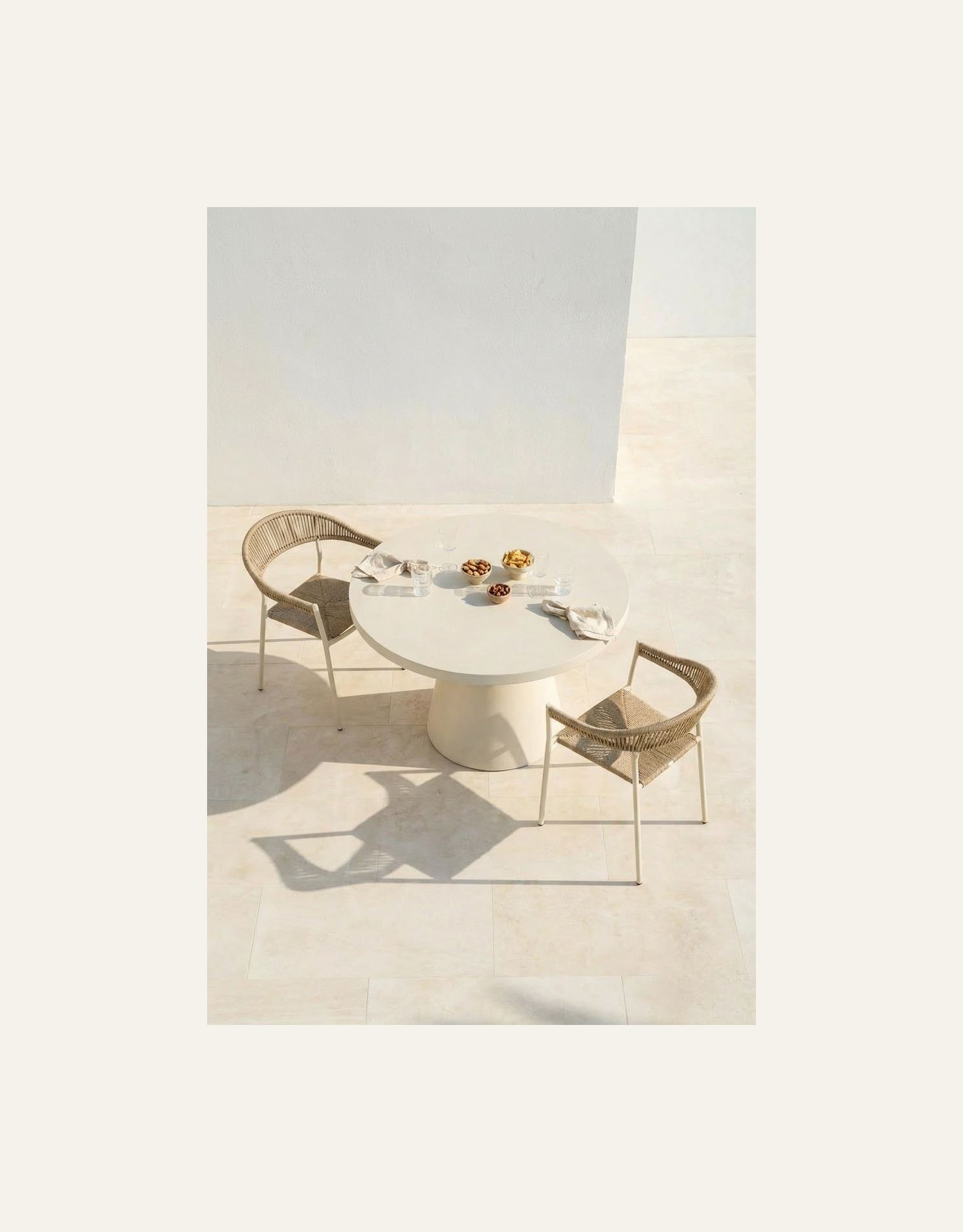 Puutarhapöytä creme - 3