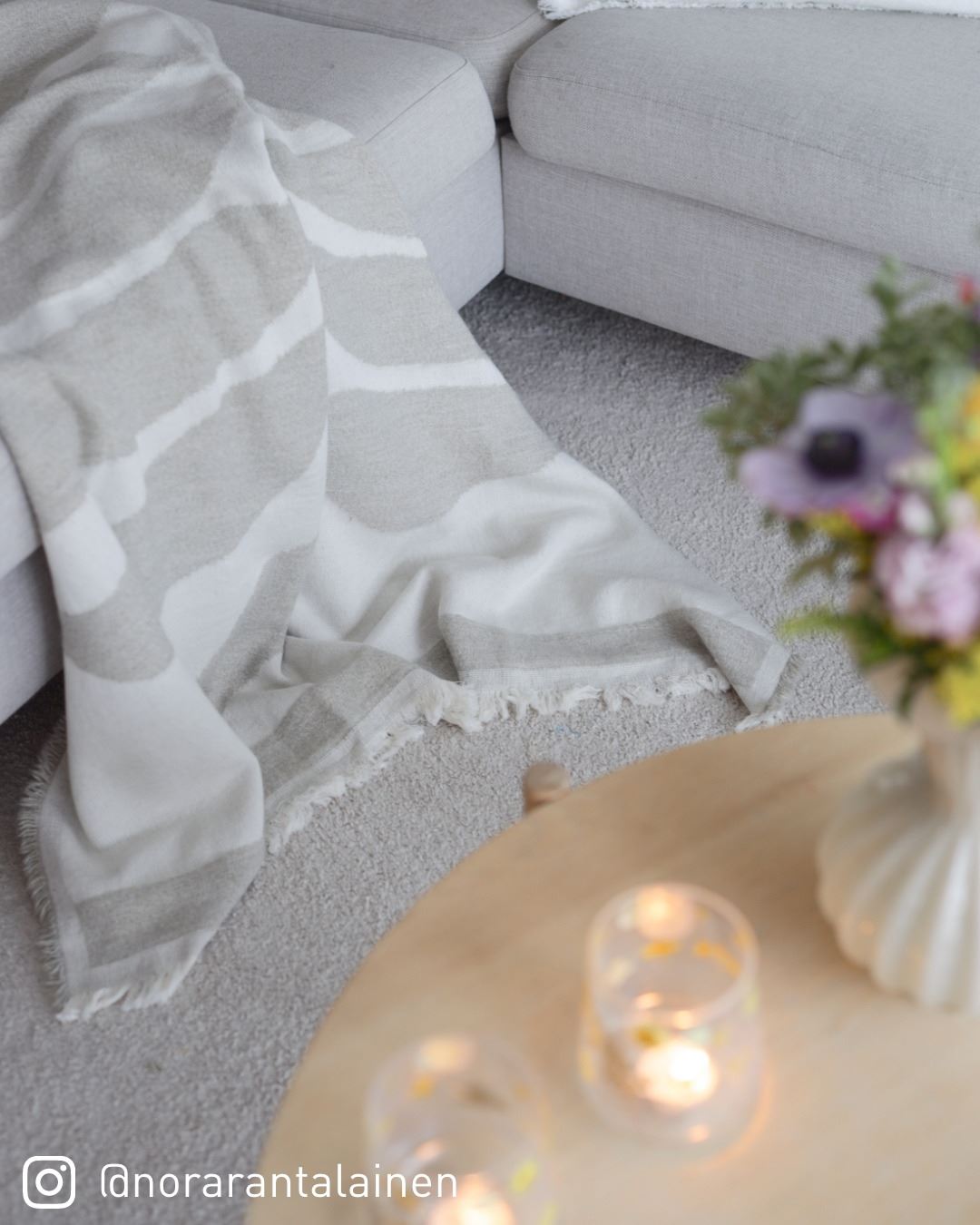 Torkkupeitto beige - 3