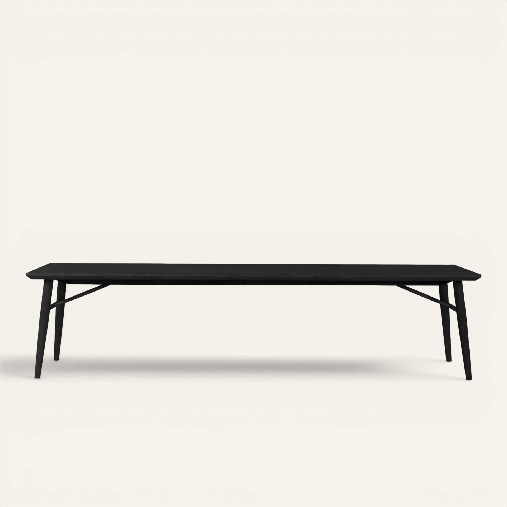 Ruokapöydän penkki musta - 40x190x45 cm musta - 1
