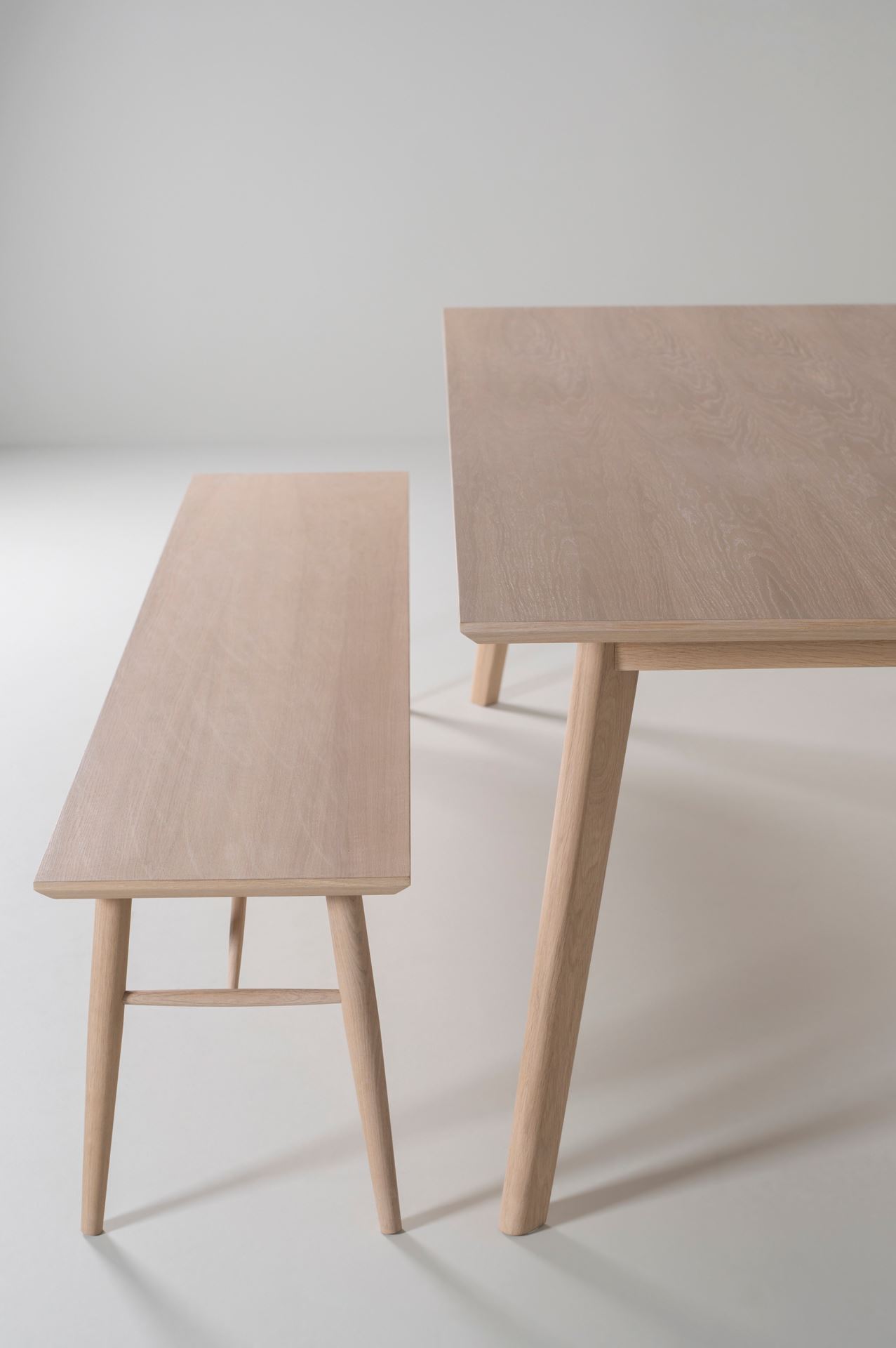 Ruokapöydän penkki luonnonväri - 4