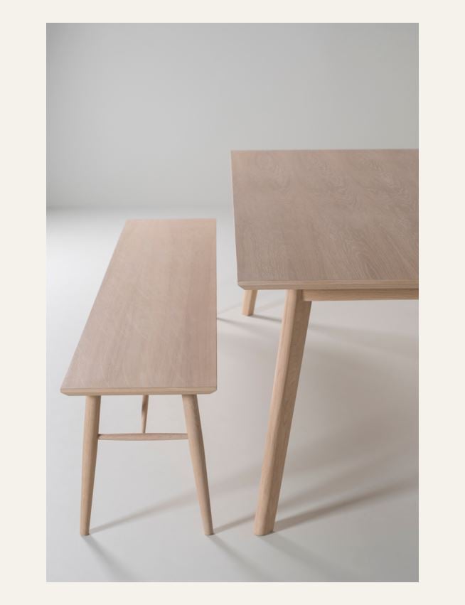 Ruokapöydän penkki luonnonväri - 4