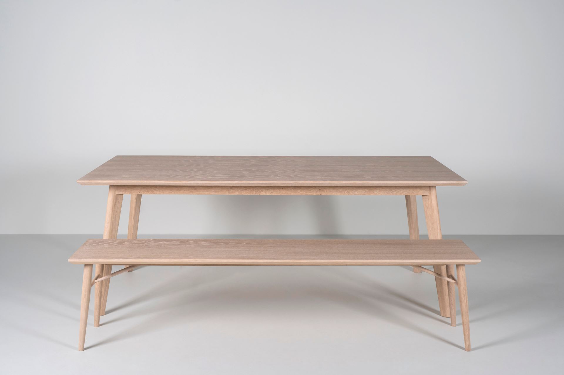 Ruokapöydän penkki luonnonväri - 8