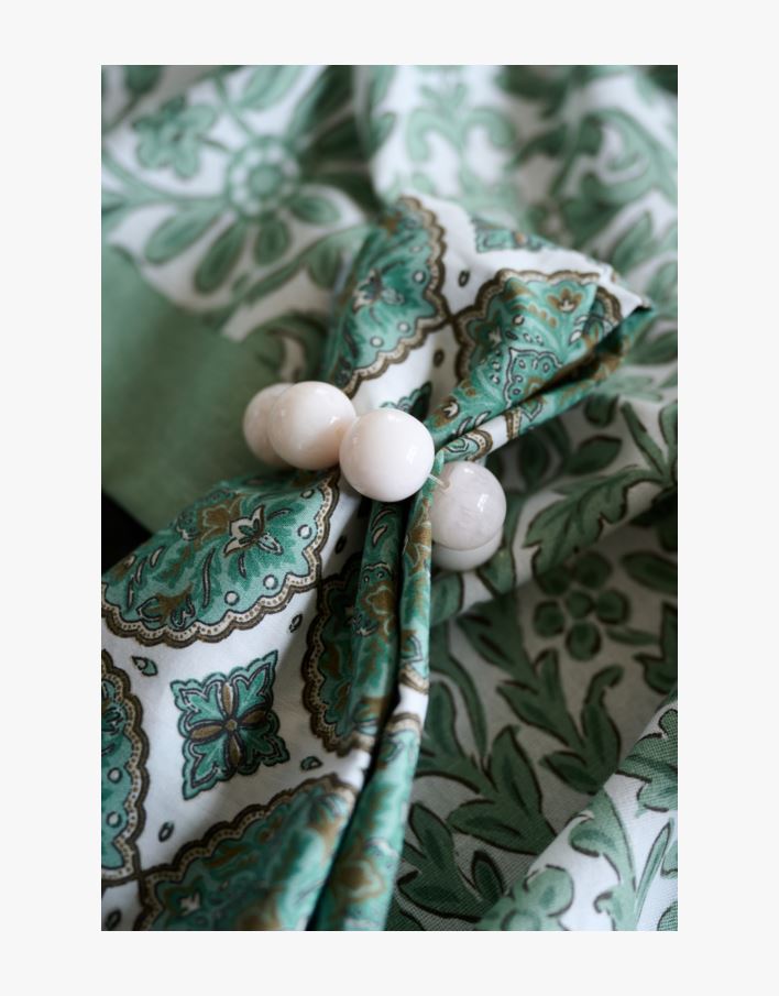 Servettirenkaat, 2 kpl valkoinen - ø 6,5 valkoinen - 1