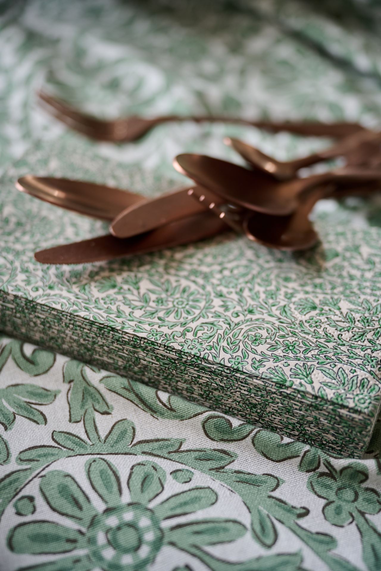 Paperiservetit moniväri/vihreä - 6