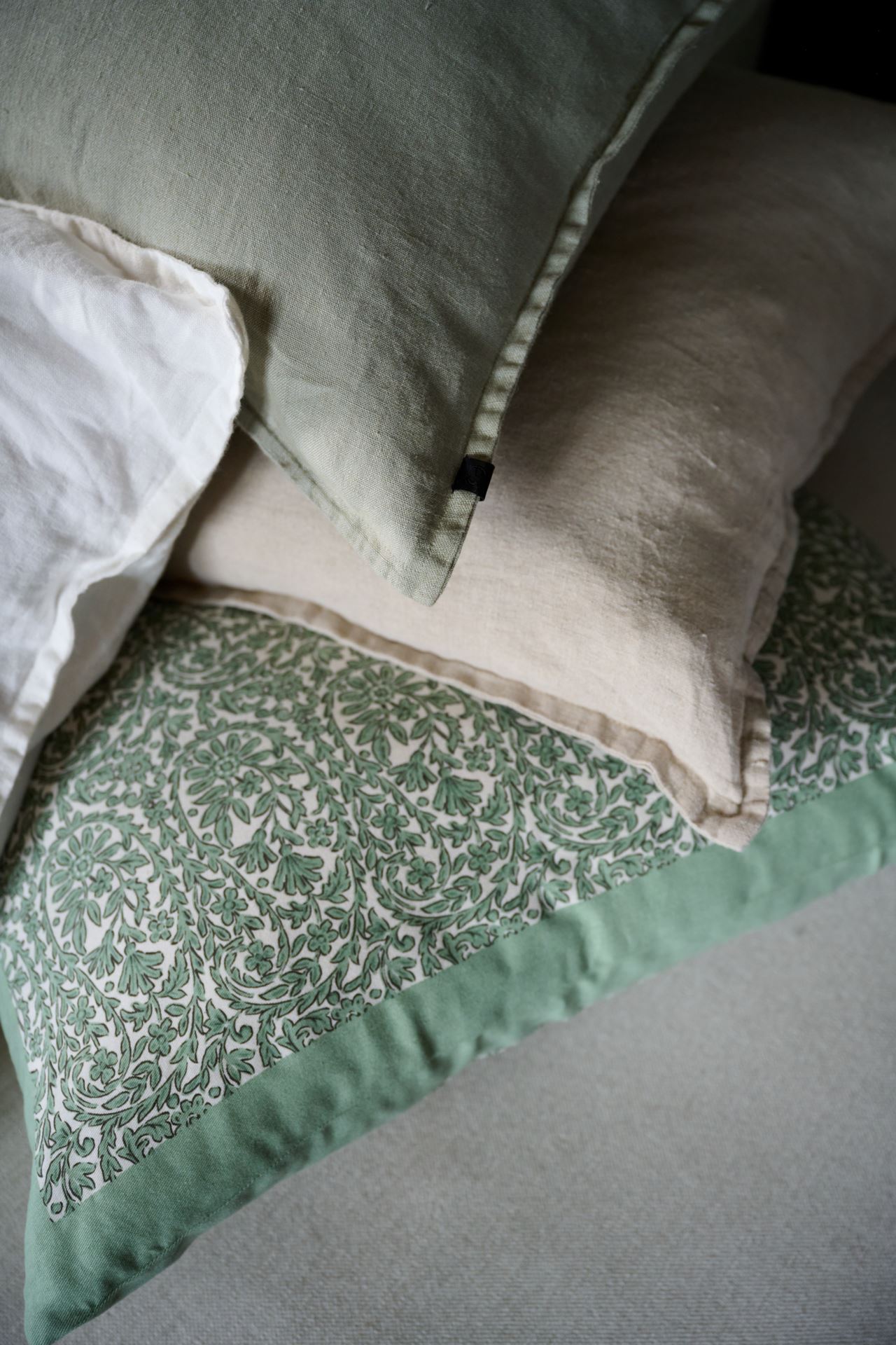 Koristetyynynpäällinen vaalea luonnoväri - 4