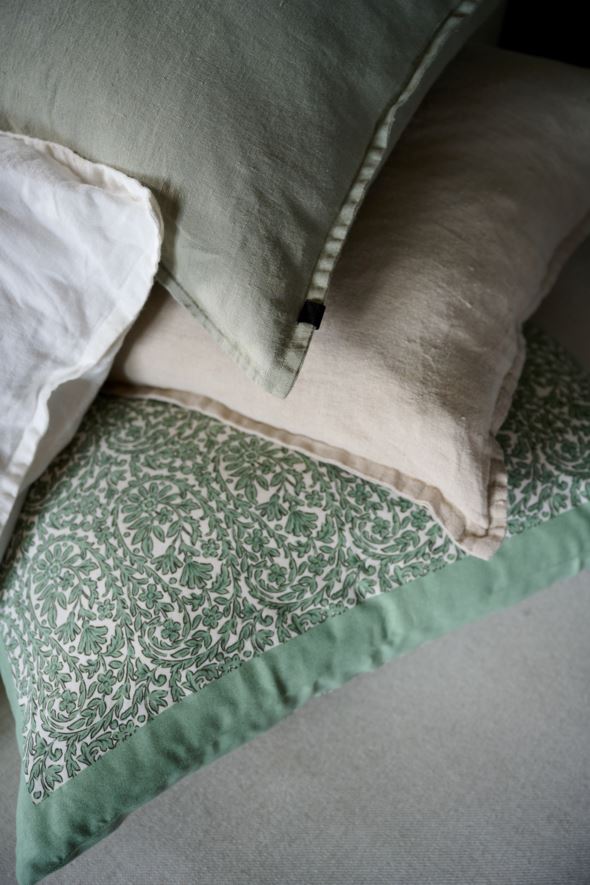 Koristetyynynpäällinen vaalea luonnoväri - 4