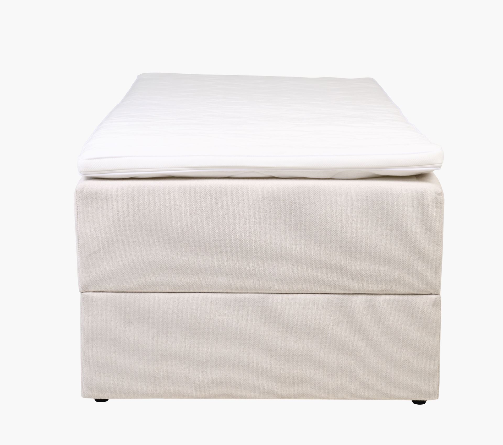 Sänky säilytystilalla beige - 4