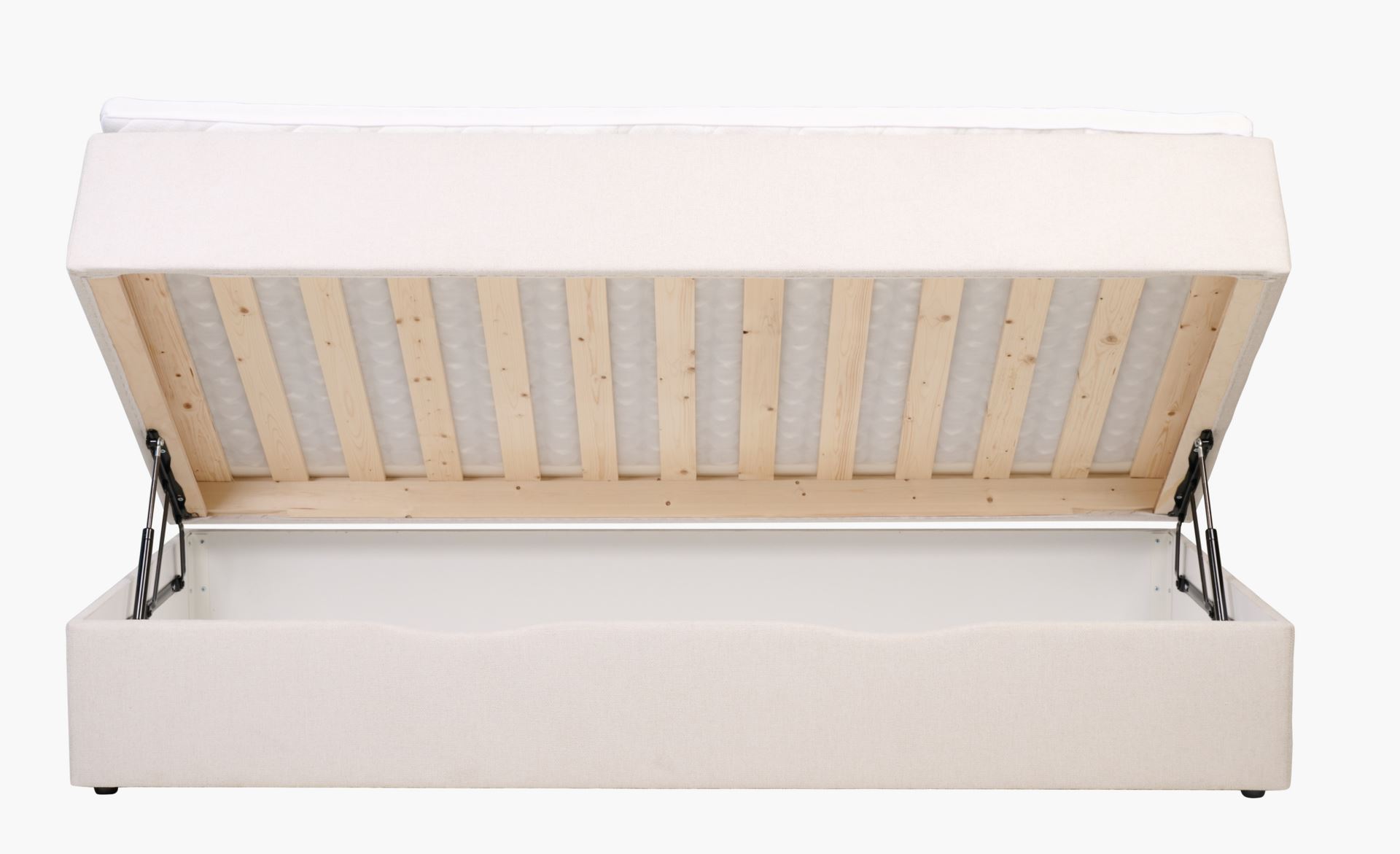 Sänky säilytystilalla beige - 7