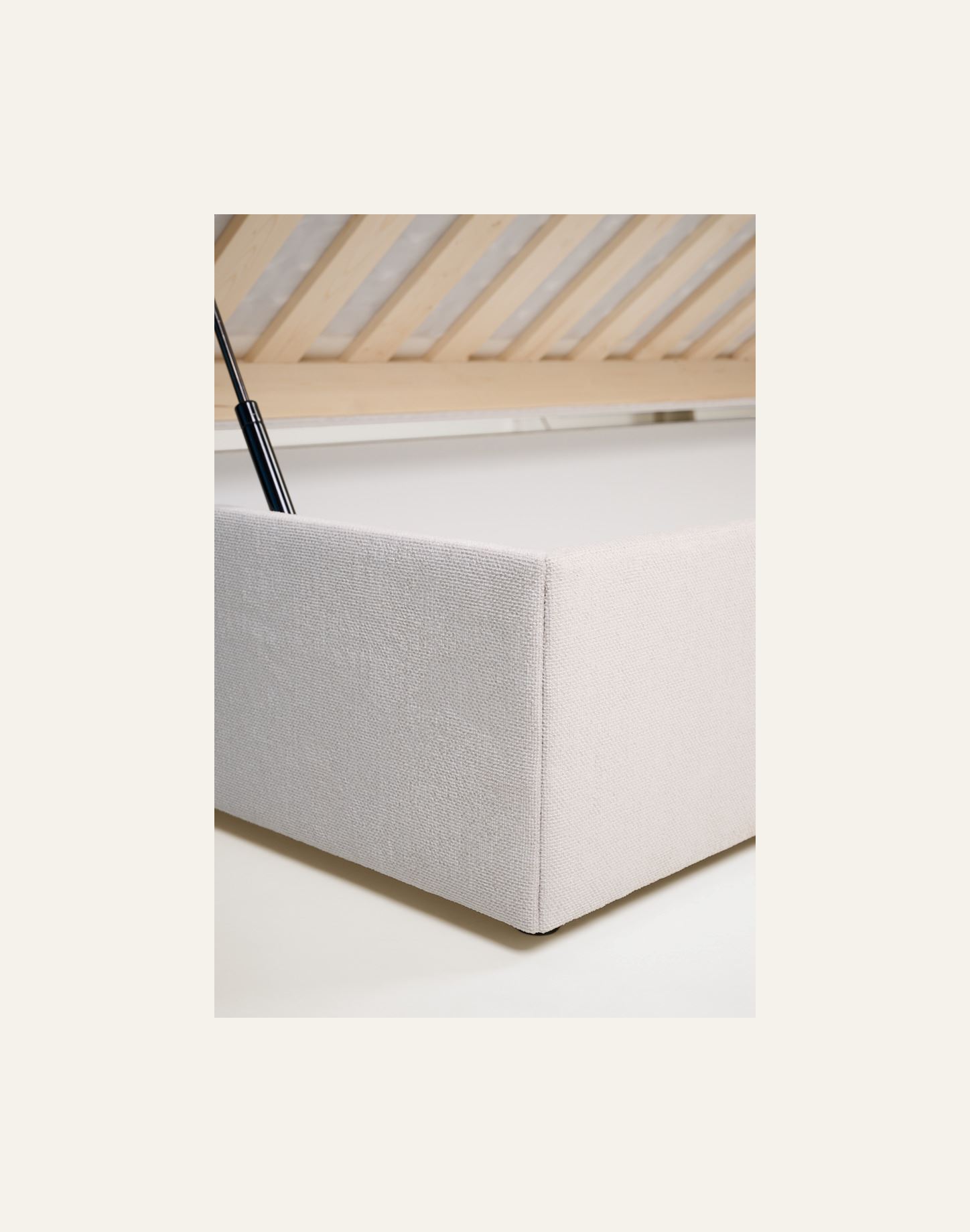 Sänky säilytystilalla beige - 6