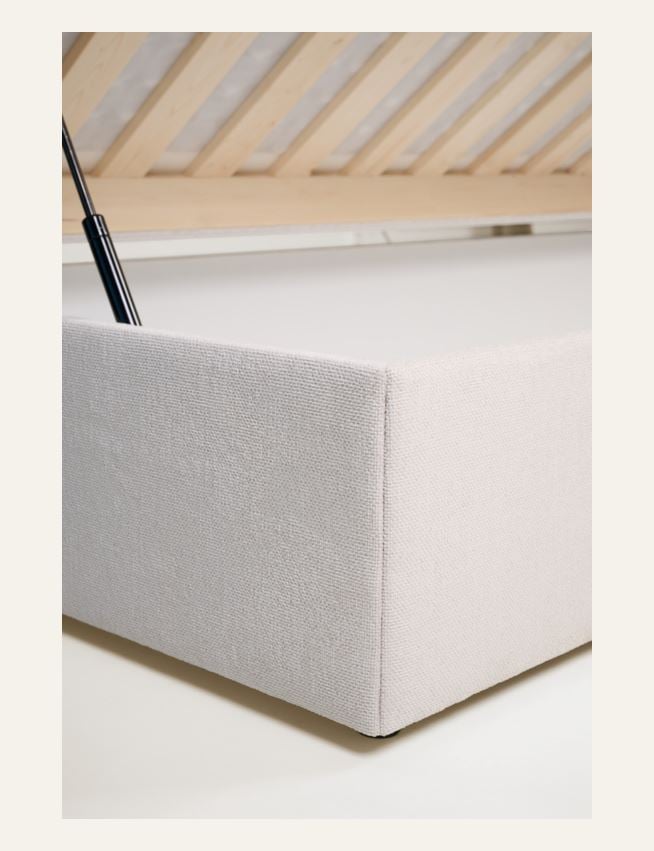 Sänky säilytystilalla beige - 6