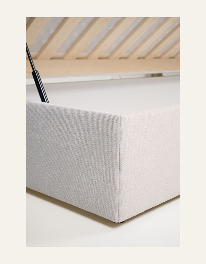 Sänky säilytystilalla beige - 6