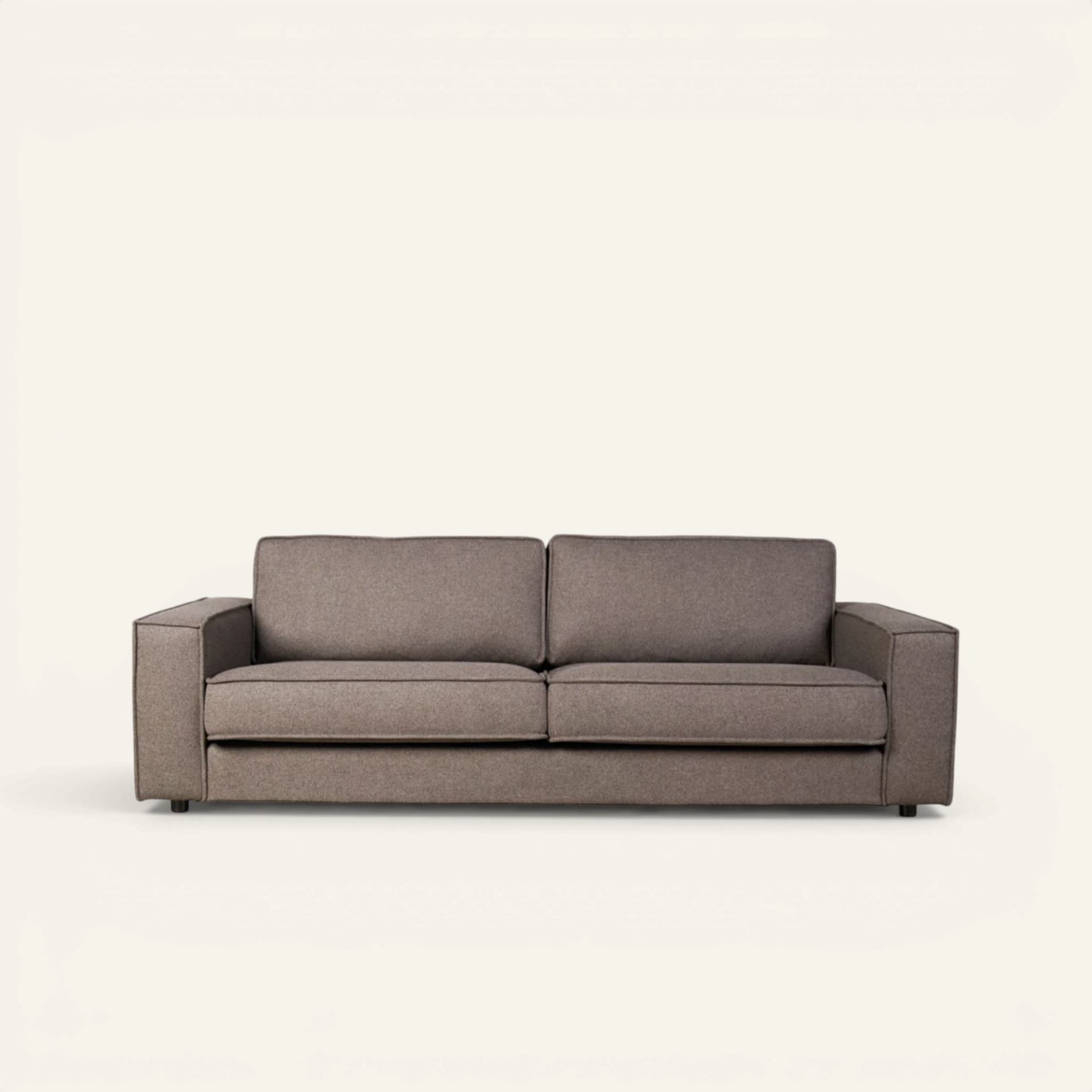 3-istuttava sohva ruskea - 222x95x79 cm ruskea - 1